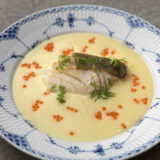 Potatissmörsås med torskrygg